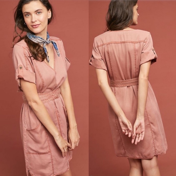 Pilcro and the Letterpress pink Lyocell dress - Picture 16 of 16